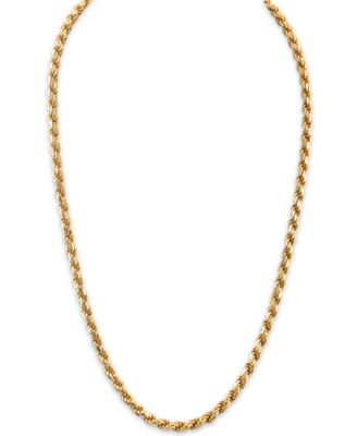 2-Pc. Set 22" Rope Link Chain Necklace & Matching Bracelet, Created for Macy's