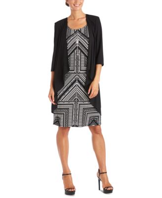 r&m richards tea length jacket dress