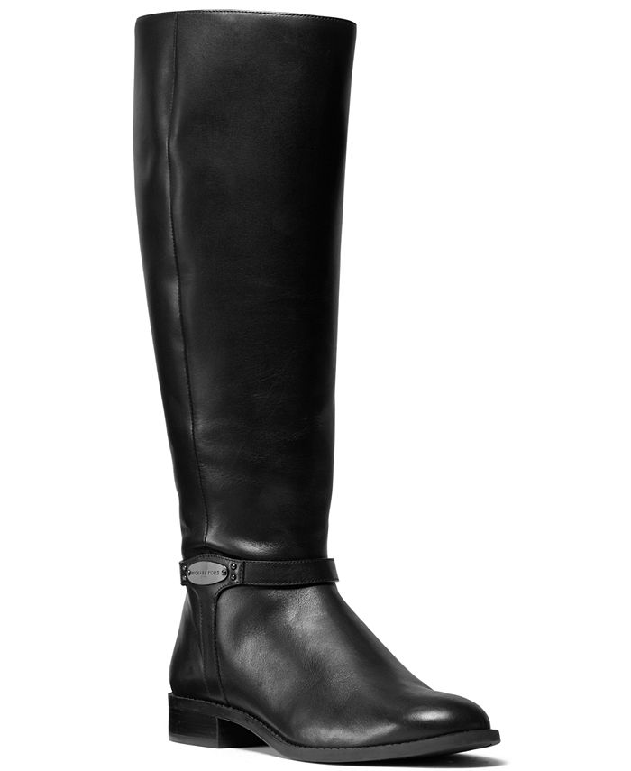 Michael Kors Wide Calf Leather Riding & Reviews - Boots - Shoes Macy's