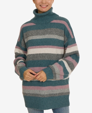 image of Hippie Rose Juniors- Turtleneck Tunic Sweater