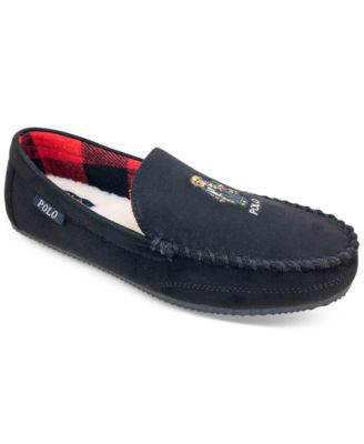 polo ralph lauren dezi black slippers