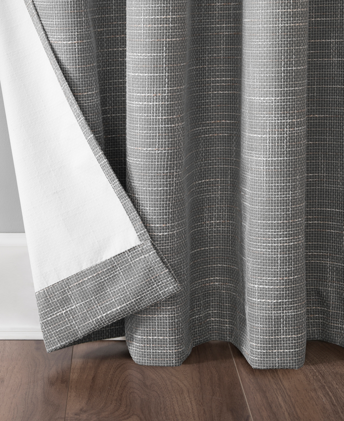 Kline Burlap Weave Thermal Extreme 100% Blackout Grommet Curtain Panel