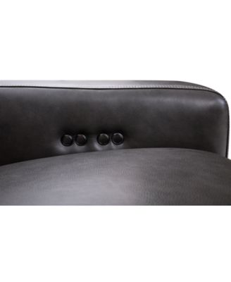 Gabrine Leather Power Recliner, Created for Macy's