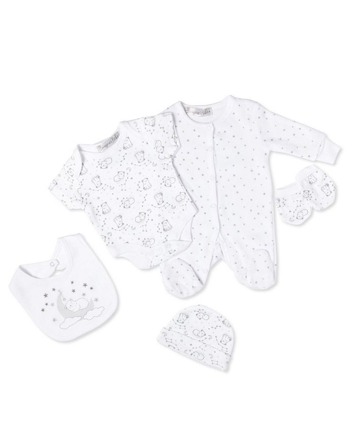 Bonjour Bebe Baby Boys And Girls Bear 5 Piece Velour Layette Gift Set Reviews Sets Outfits Kids Macy S