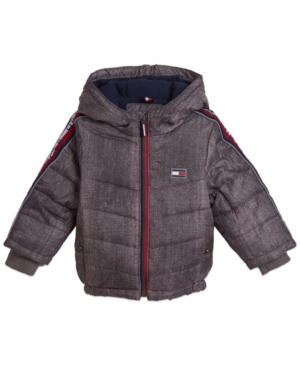 image of Tommy Hilfiger Baby Boys Crosby Signature Puffer Jacket
