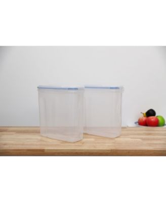Vintiquewise Small Bpa-Free Plastic Food Cereal Containers with Airtight Spout Lid, Set of 2