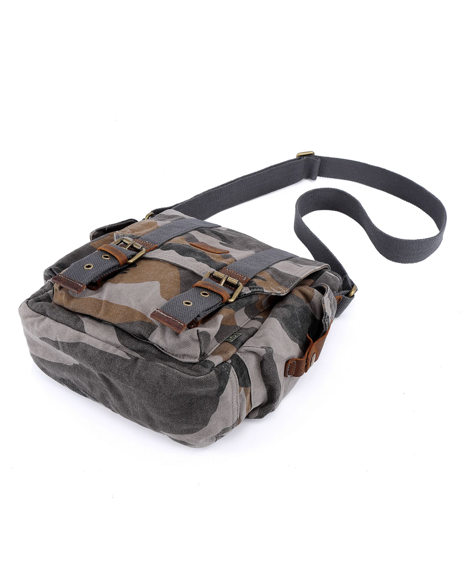 Camo Canvas Crossbody Bag