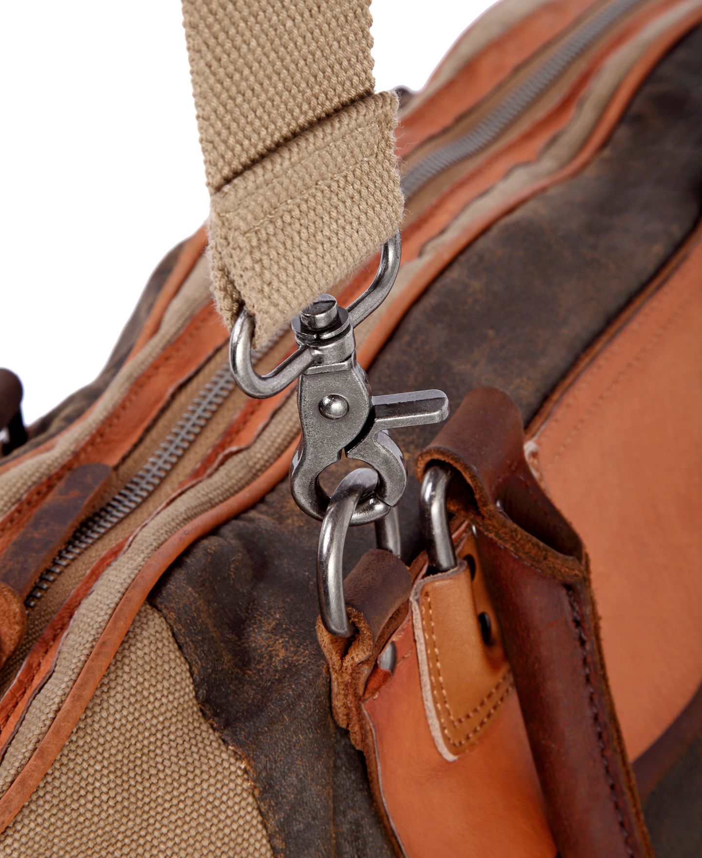 Женская сумка TSD BRAND Tapa Canvas Satchel, цвет: Коричневый — фото 11