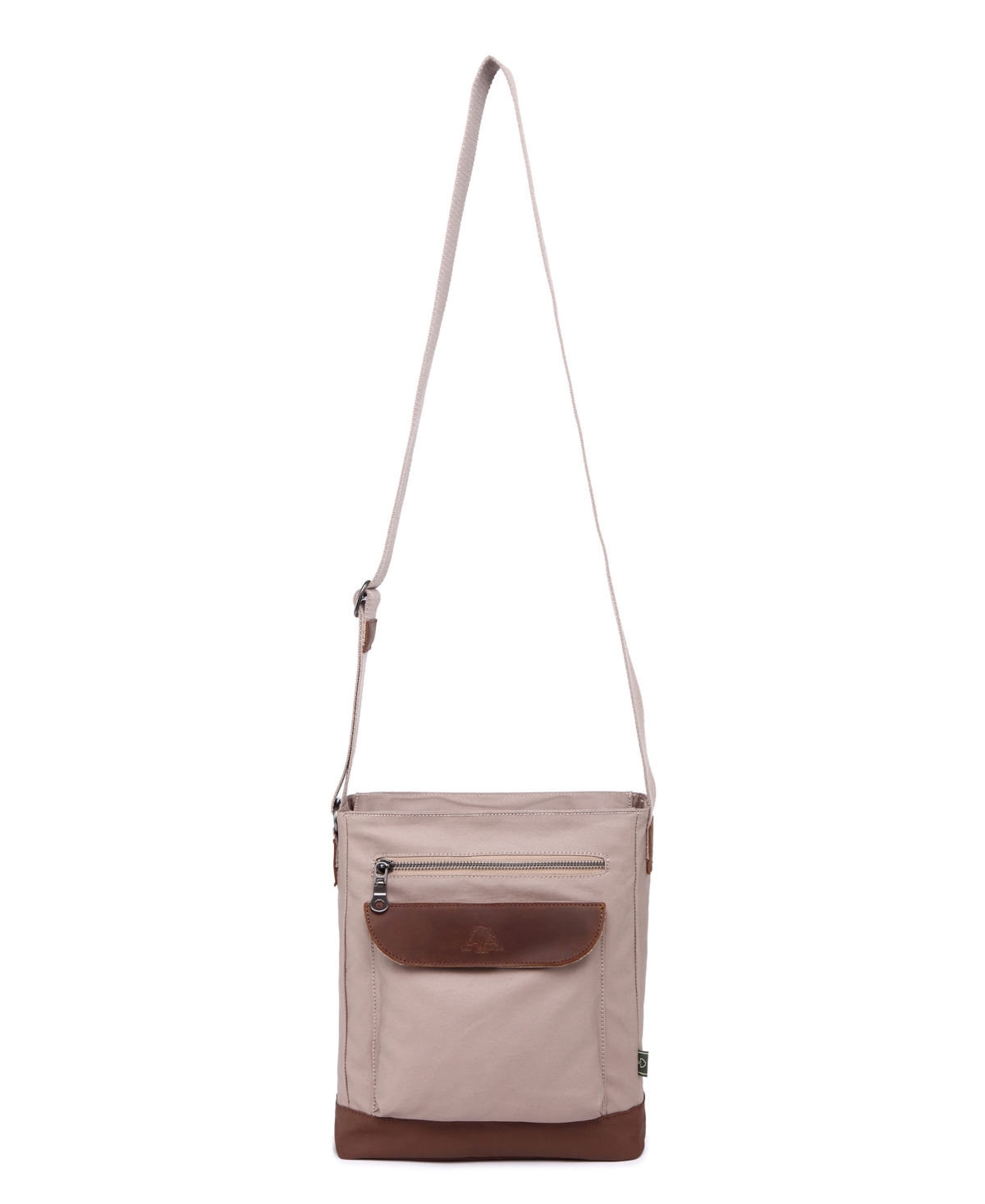 Tsd Brand Urban Light Canvas Crossbody Handbag In Beige