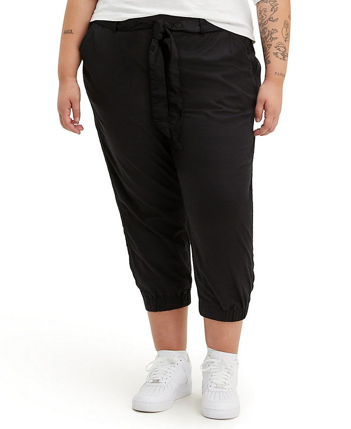 Levi's Trendy Plus Size Belted Jet Set Joggers & Reviews - Pants & Capris - Plus Sizes - Macy's