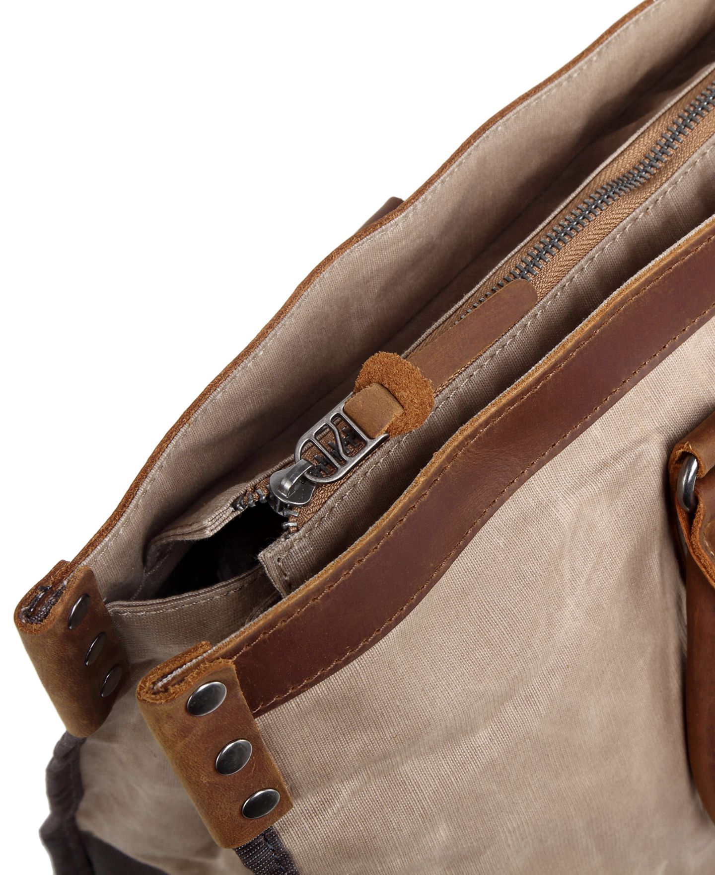 Женская сумка TSD BRAND Stone Creek Waxed Canvas, цвет: Бежевый — фото 10