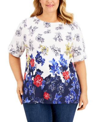 macys plus size tops karen scott