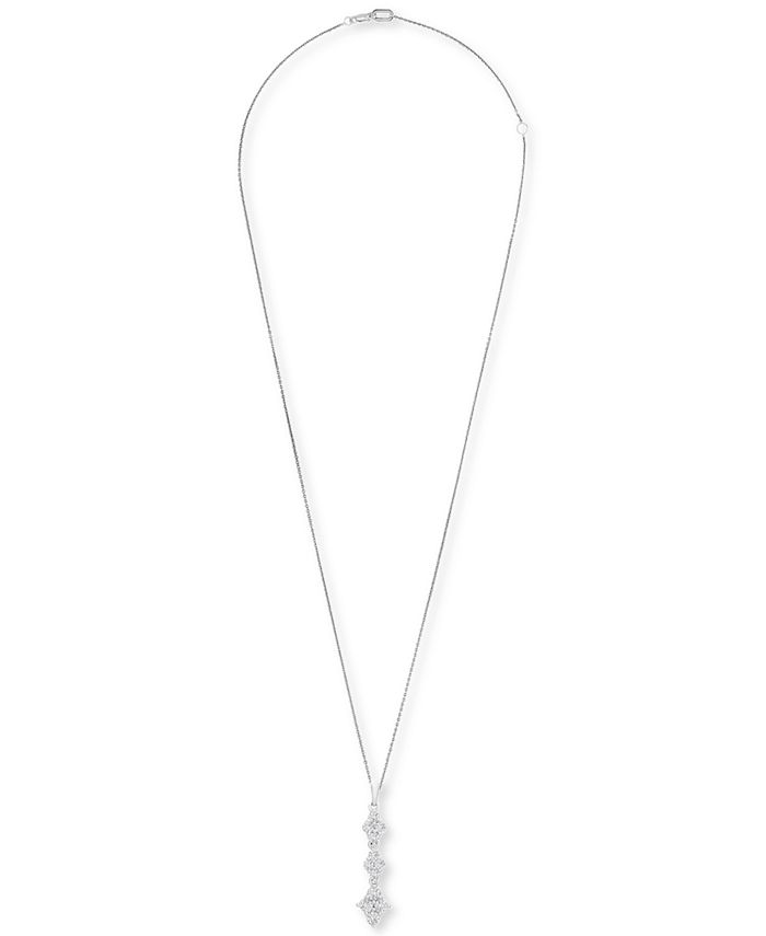 Wrapped in Love Diamond Triple Drop 20" Pendant Necklace (1 ct. t.w