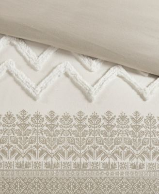 Mila Chenille 3-Pc. Duvet Cover Set, King/California King