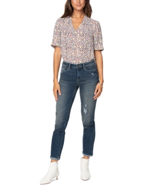 image of Nydj Easy Fit Roll-Cuff Ankle Jeans