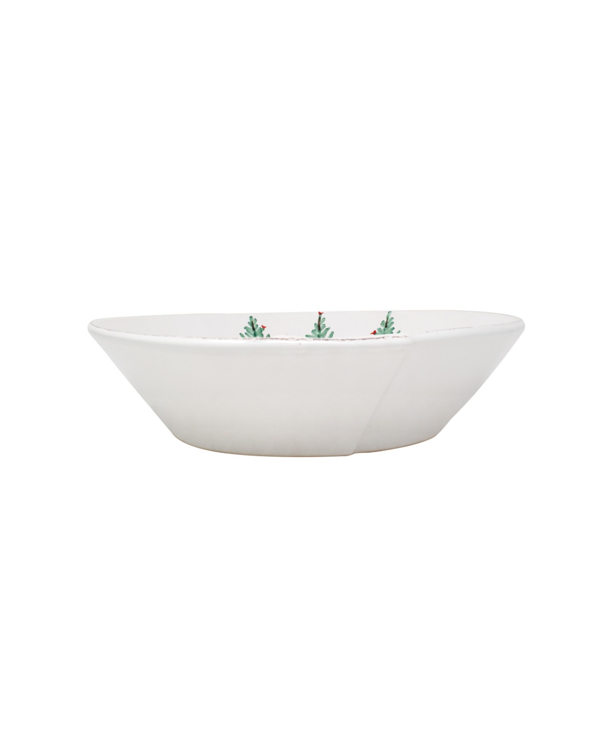 Vietri Lastra Holiday Shallow Serving Bowl