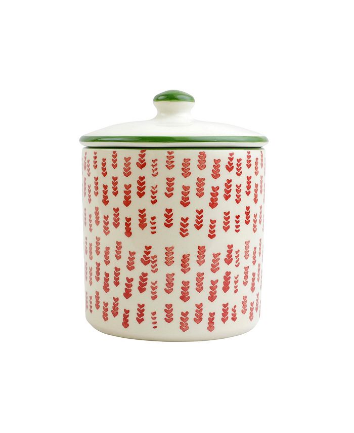 VIETRI Mistletoe Arrow Cookie Jar Macy's