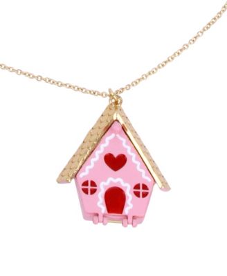 betsey johnson gingerbread necklace