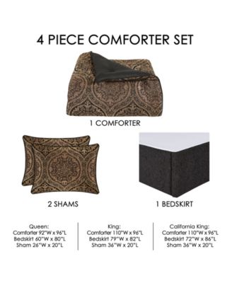 Jordan 4-Pc. Comforter Set, King