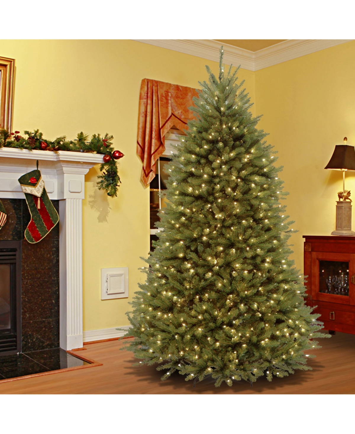 National Tree 9' Dunhill Fir Tree with 900 Clear Lights and PowerConnect 