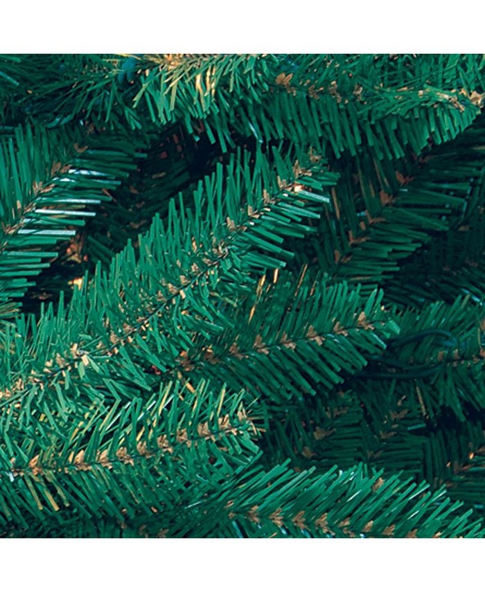 National Tree Company National Tree 7 .5' Dunhill® Blue Fir Hinged Tree with Clear Lights