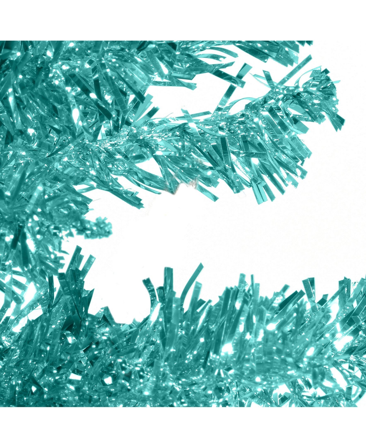National Tree Company National Tree 3 Ft.turquoise Tinsel Tree In Turq,aqua