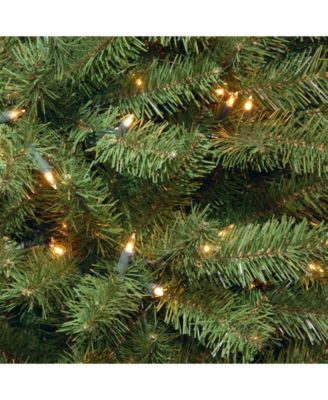 National Tree 4.5' North Valley Spruce Hinged Tree with 200 Clear Lights