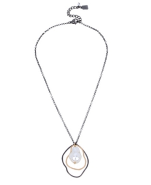 image of Robert Lee Morris Soho Pearl Sculptural Pendant Necklace, 17