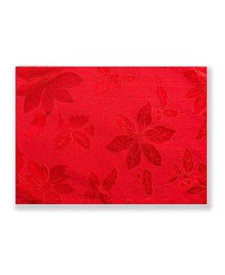 Benson Mills - POINSETTIA LEGACY DAMASK PLACEMAT RED 13 X 18