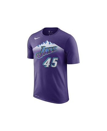 Donovan Mitchell Utah Jazz Nike Women's Hardwood Classics Name & Number T- Shirt - Purple
