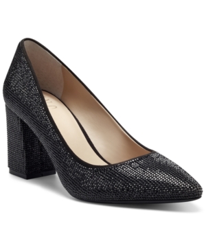 image of Inc Bahira Block-Heel Pumps, Created for Macy-s Women-s Shoes