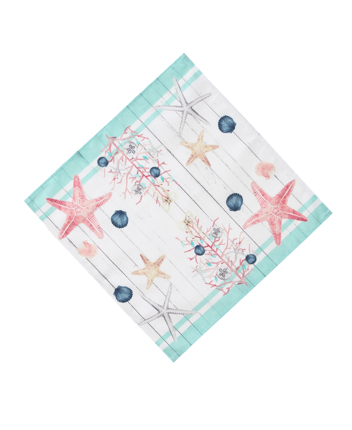 Laural Home Coastal Christmas Napkin - Set of 4 - Azure And Shiplap