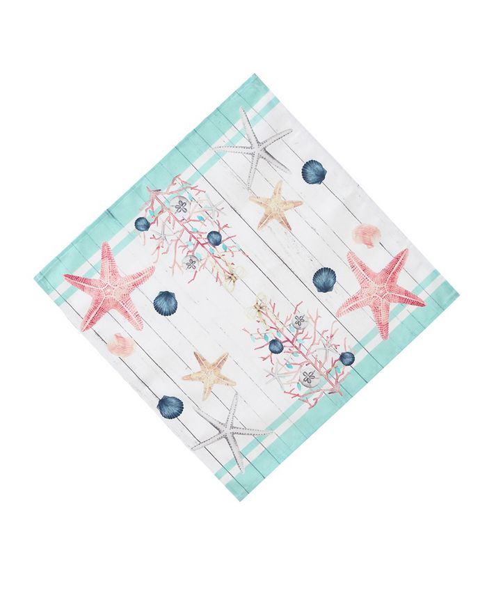 Laural Home Coastal Christmas Napkin Set of 4 Macy's