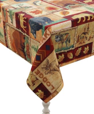 Lodge Collage Tablecloth - 70"x 144"