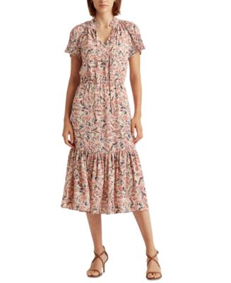 Lauren Ralph Lauren Floral Tiered Dress - Macy's