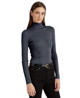 ralph lauren womens ribbed turtleneck sweater