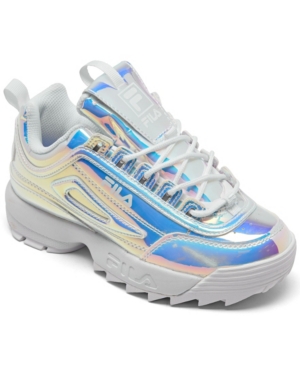 image of Fila Big Girls Disruptor Ii Liquid Luster Casual Sneakers from Finish Line