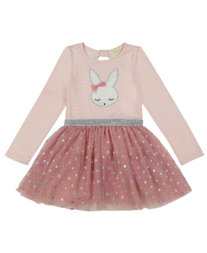 BTween Tutu Dress with Plush Embroidered Bunny Macy s