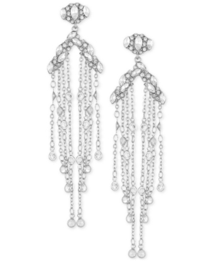 image of Guess Crystal Chandelier Drop Earrings