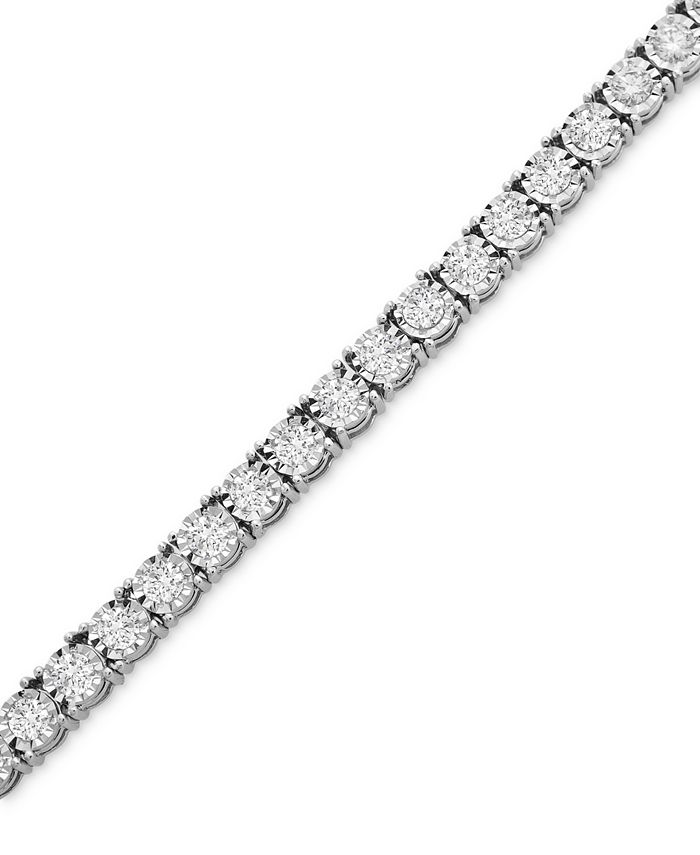 Macy's Diamond Tennis Bracelet (2 ct. t.w.) in 14k White Gold Macy's