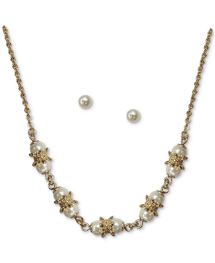 Macy's charter club pearl sale necklace