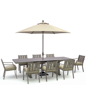 Wayland Outdoor Aluminum 9-Pc Dining Set 87