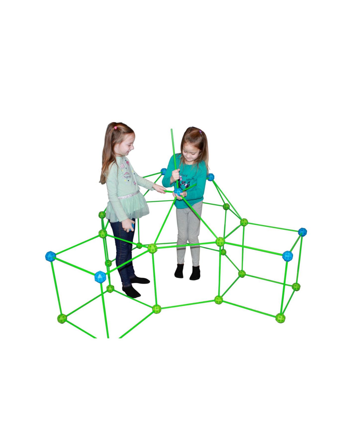 Детский конструктор Funphix Supersized Glow in The Dark Fort Building Set, 154 Pieces — фото 2