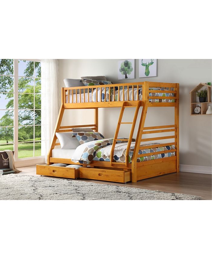 Acme Furniture Jason Twin/Full Bunk Bed Drawers Macy's