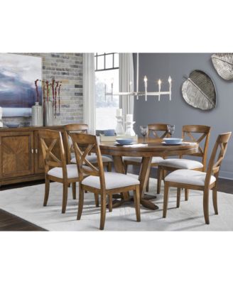 round dining table 7 piece set