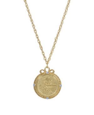 image of 2028 Women-s Gold Tone December Flower of the Month Narcissus Necklace
