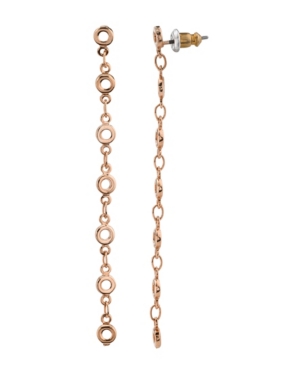 image of 2028 Women-s Rose Gold Tone Linear Chain Earring