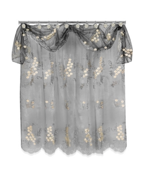 Bloomfield Sheer Shower Curtain with Valance Bedding