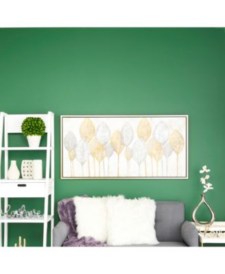 by Cosmopolitan Brown Contemporary Canvas Wall Art, 27 x 55