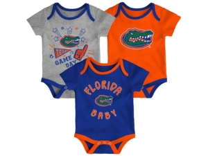 Outerstuff Newborn Girls Florida Gators 3piece Creeper Set